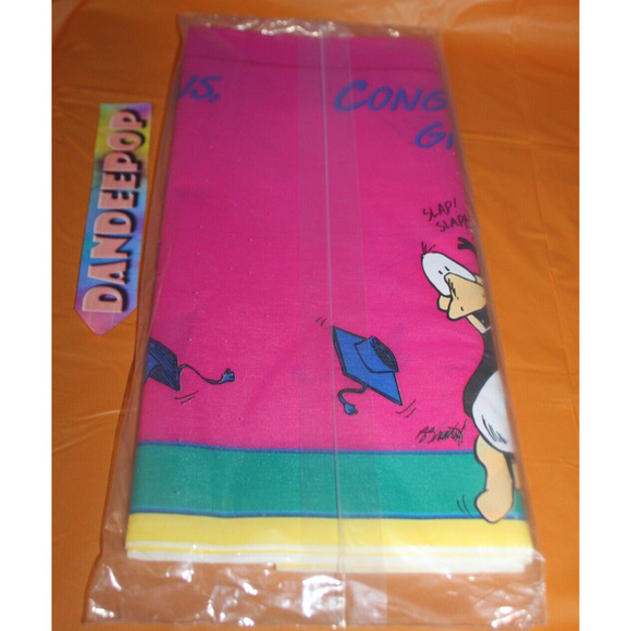 American Greetings Opus N Bill Congratulations Graduate Tablecover 54 x 96" 1992 - Picture 4 of 4